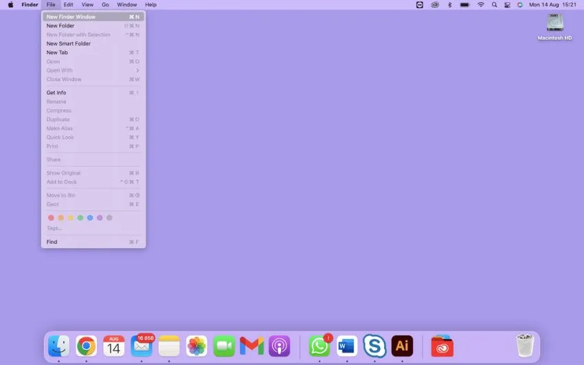 Finder Window