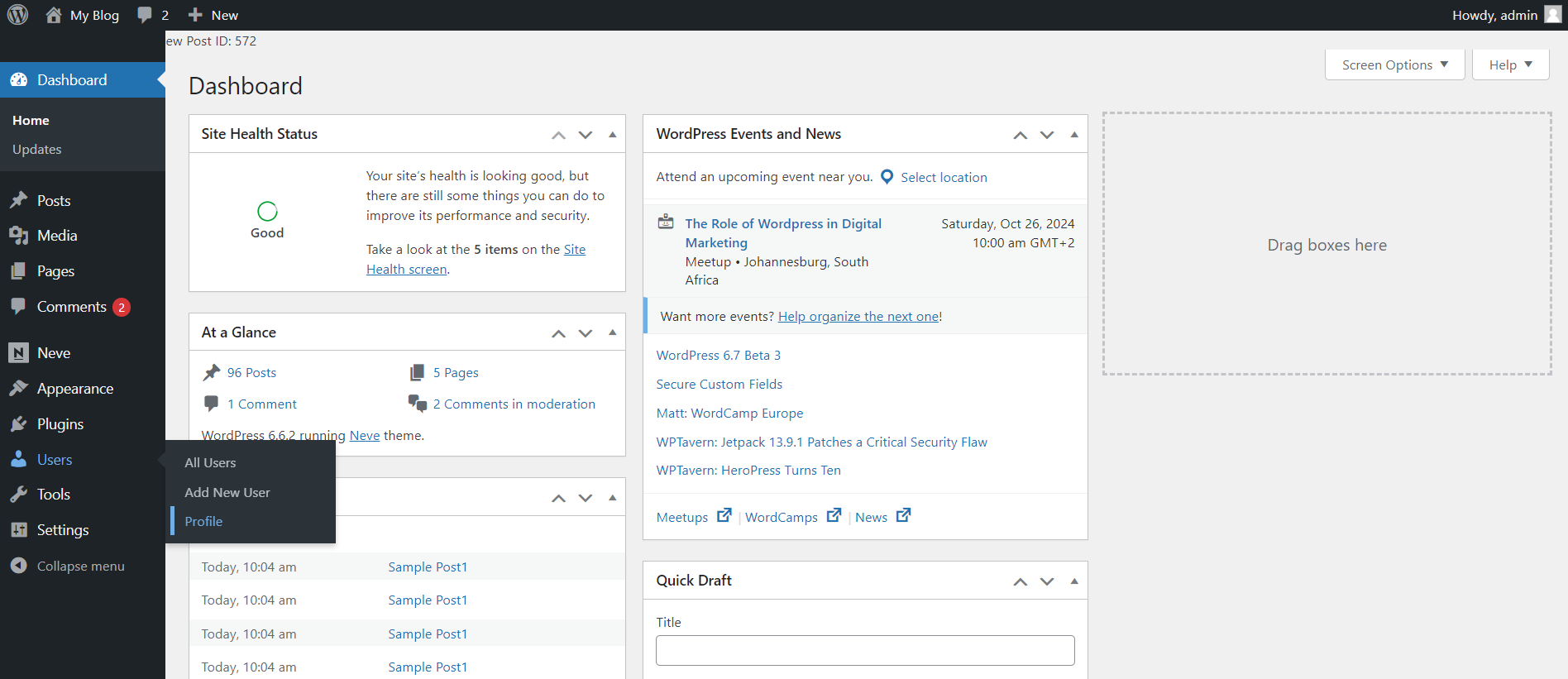 How To Change WordPress Admin Password - Users - Profile