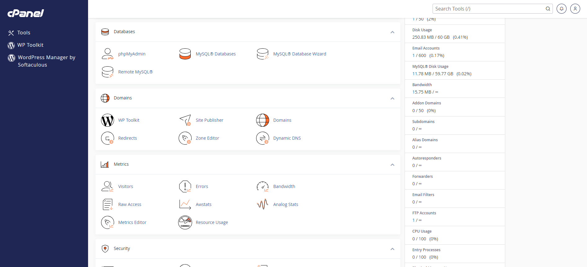 Create A MySQL Database In cPanel - cPanel Dashboard