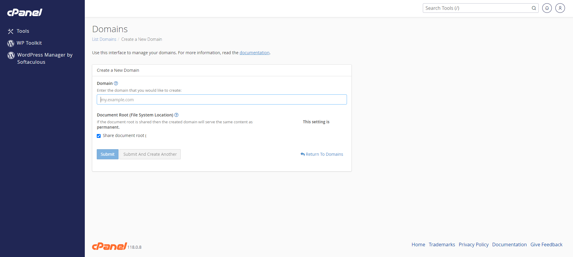 Create a Subdomain in cPanel - Create a New Domain