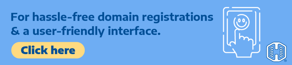 Strip Banner Text - For Hassle-Free Domain Registrations & A User-Friendly Interface