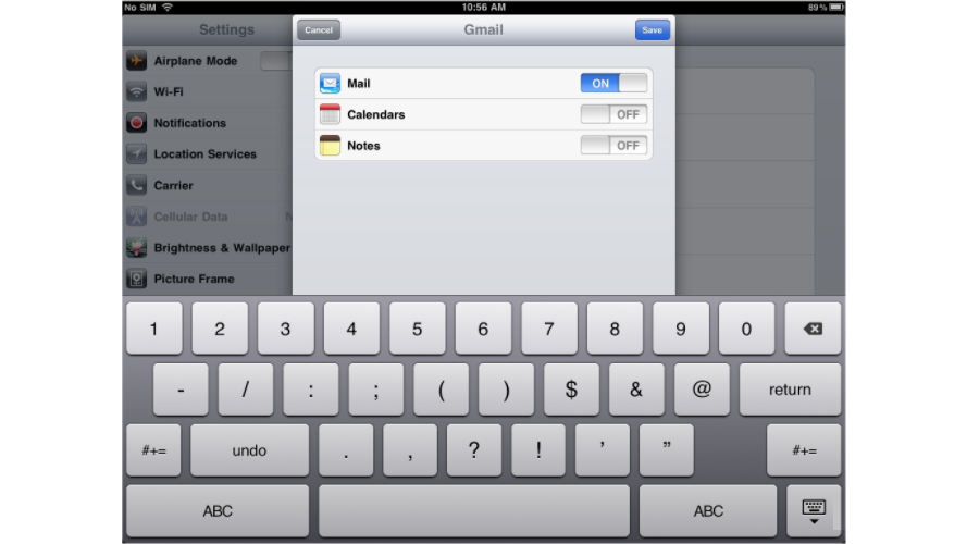 Setup Gmail Account On iPad - Activate Gmail Inbox