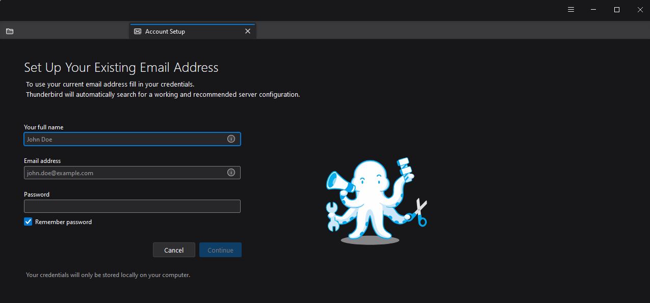 Setup An Email Account on Mozilla Thunderbird - Launch Thunderbird