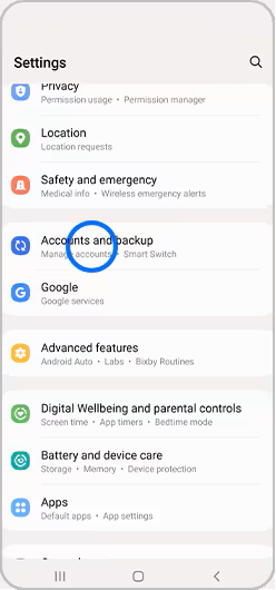 Setup An Email Account on Samsung Devices - Open Accounts and Backup