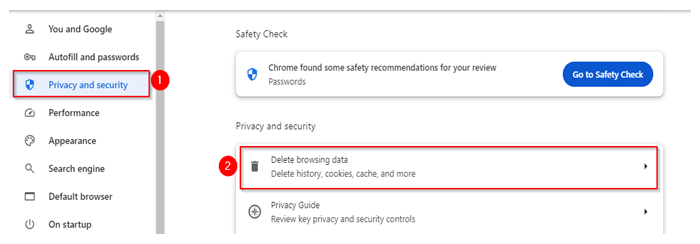 ERR_CACHE_MISS - Google Chrome Privacy and Security