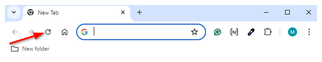net::err_cert_authority_invalid - Refresh Button on Google Chrome