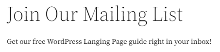 How to Create a WordPress Landing Page - Add Heading and Paragraph Blocks