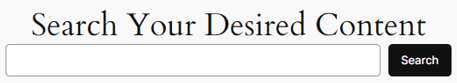 WordPress Widgets - Search Widget