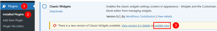 Update WordPress Plugins - Update Plugins Using Plugins Page