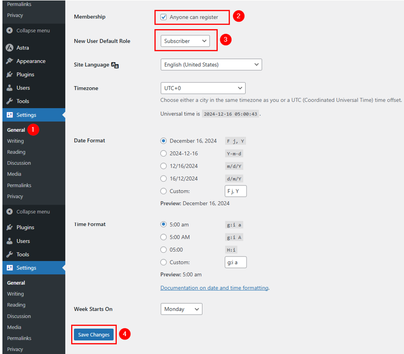 Create a Membership Website in WordPress - Enable User Registration