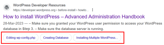 WordPress Anchor Links Setup - Anchor Links in Google Search Results