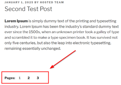 WordPress Pagination - Use HTML Tag to Add WordPress Pagination