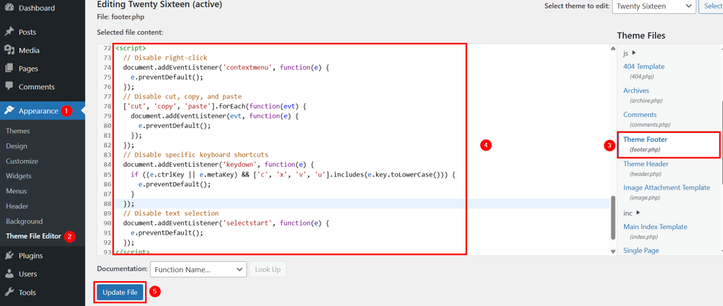 Disable Right Click On Your WordPress Website - Disable Site Wide Right Click on WordPress