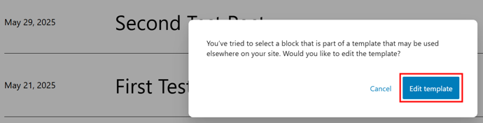 Add A WordPress Blog Page For Posts - Edit Blog Page Template