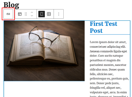Add A WordPress Blog Page For Posts - Open Query Loop Block Settings