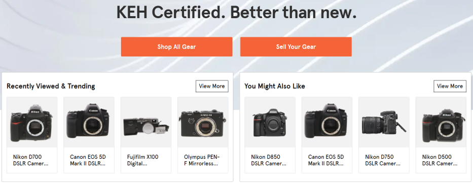 How To Start A Photography Business - KEH Camera Website