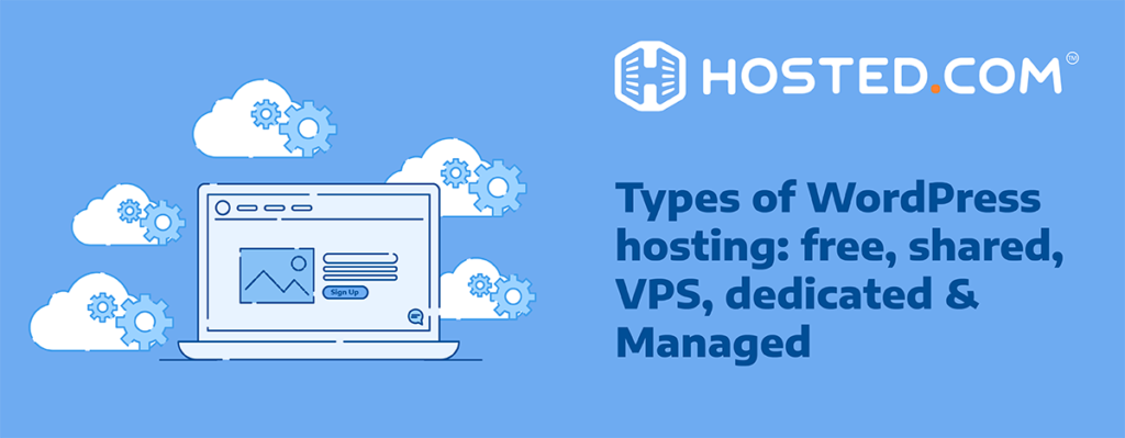 Header Text - Types of WordPress Hosting: Free, Shared, VPS, Dedicated, and Managed