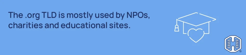 Strip Banner Text - The .org TLD is mostly used by NPOs, charities and educational sites