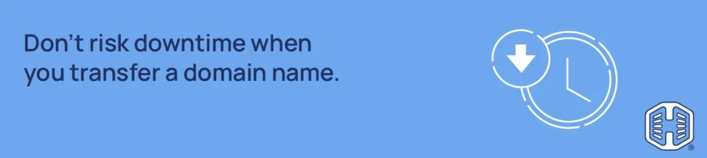 Strip Banner Text - Don't risk downtime when you transfer a domain name