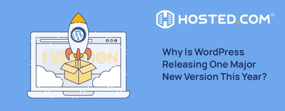 Header Text - Why Is WordPress Releasing One Major New Version This Year?